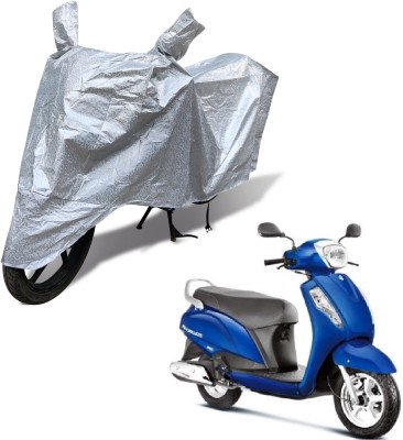 MOCKHE Waterproof Two Wheeler Cover for Suzuki(Access 125, Silver)