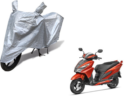 MOCKHE Waterproof Two Wheeler Cover for Honda(Grazia, Silver)