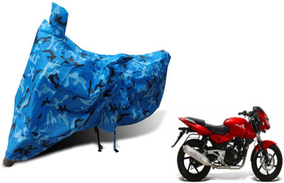 Auto Hub Waterproof Two Wheeler Cover for Bajaj(Pulsar 200 NS DTS-i, Blue)