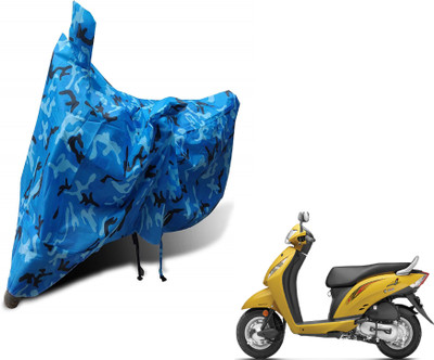 Auto Hub Waterproof Two Wheeler Cover for Honda(Activa i, Blue)