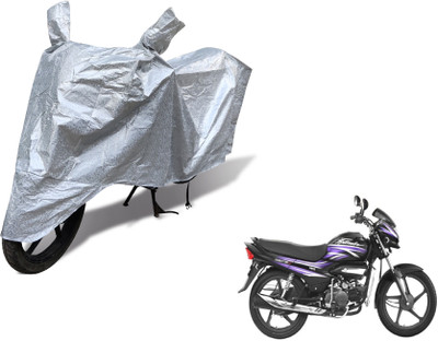 Auto Hub Waterproof Two Wheeler Cover for Hero(Super Splendor, Silver)