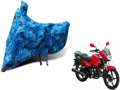 Auto Hub Waterproof Two Wheeler Cover for Hero(Glamour FI, Blue)