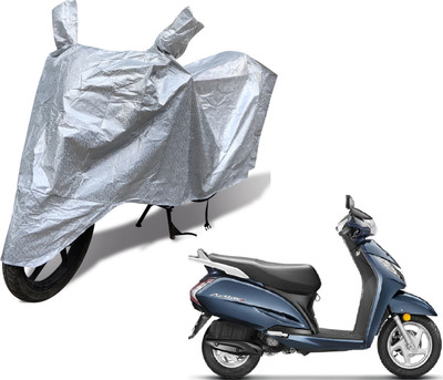 Auto Hub Waterproof Two Wheeler Cover for Honda(Activa 3G, Silver)