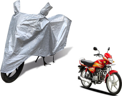 MOCKHE Waterproof Two Wheeler Cover for Hero(HF Deluxe, Silver)