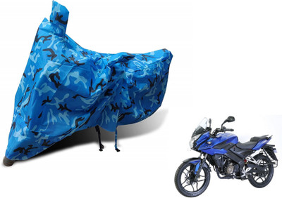 Auto Hub Waterproof Two Wheeler Cover for Bajaj(Pulsar AS 150, Blue)