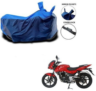 Rhtdmm Two Wheeler Cover for Bajaj(Pulsar 200 NS DTS-i, Blue, Blue)
