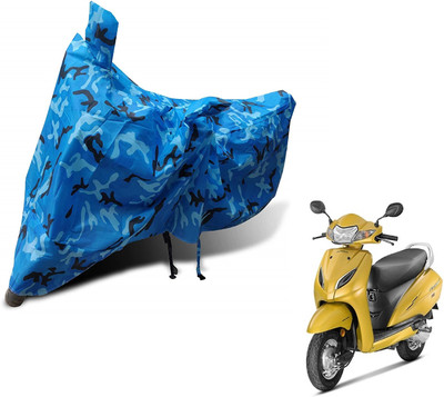 Auto Hub Waterproof Two Wheeler Cover for Honda(Activa 5G, Blue)