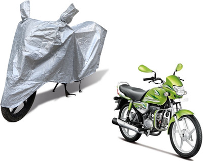 Auto Hub Waterproof Two Wheeler Cover for Hero(HF Deluxe Eco, Silver)
