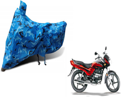 Auto Hub Waterproof Two Wheeler Cover for Hero(Passion Plus, Blue)