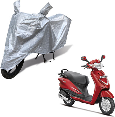 MOCKHE Waterproof Two Wheeler Cover for Hero(Duet, Silver)