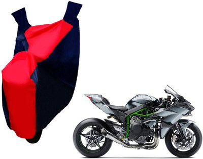 Selifaur Two Wheeler Cover for Kawasaki(Ninja, Red, Blue)