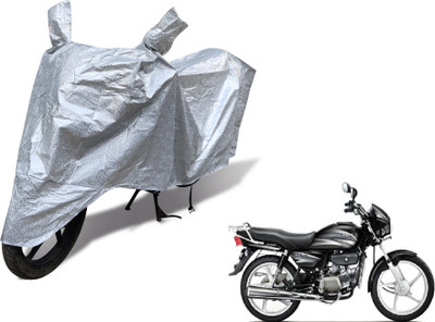 MOCKHE Waterproof Two Wheeler Cover for Hero(Splendor Plus, Silver)