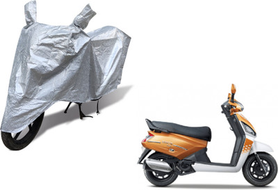 Auto Hub Waterproof Two Wheeler Cover for Mahindra(Gusto, Silver)