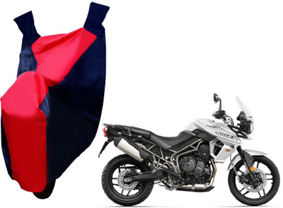 Selifaur Two Wheeler Cover for Triumph(Tiger 800 XR, Red, Blue)