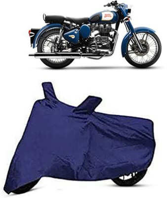 Trendymart Waterproof Two Wheeler Cover for Royal Enfield(Bullet 350, Blue)