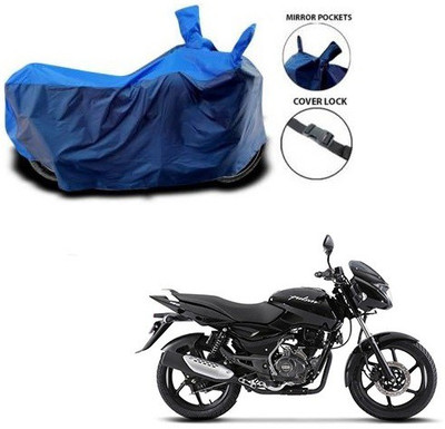 Rhtdmm Two Wheeler Cover for Bajaj(Pulsar, Blue, Blue)