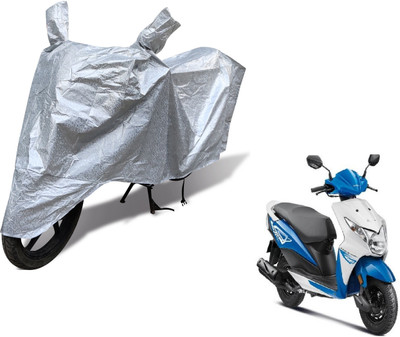 Auto Hub Waterproof Two Wheeler Cover for Honda(Deo, Silver)