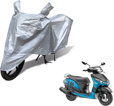 MOCKHE Waterproof Two Wheeler Cover for Yamaha(Alpha, Silver)