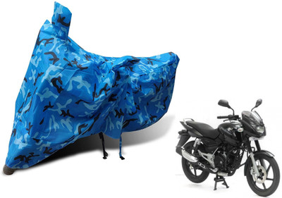 Auto Hub Waterproof Two Wheeler Cover for Bajaj(Pulsar 180 DTS-i, Blue)