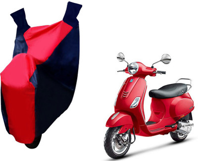 Selifaur Two Wheeler Cover for Piaggio(Vespa, Red, Blue)
