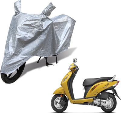 Auto Hub Waterproof Two Wheeler Cover for Honda(Activa i, Silver)