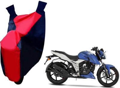 Selifaur Two Wheeler Cover for TVS(Apache RTR 160, Red, Blue)