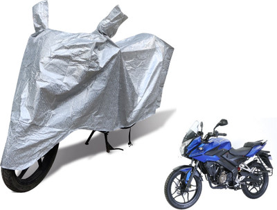 MOCKHE Waterproof Two Wheeler Cover for Bajaj(Pulsar AS 150, Silver)