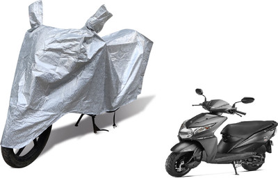 Auto Hub Waterproof Two Wheeler Cover for Honda(Dio, Silver)