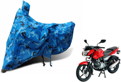 MOCKHE Waterproof Two Wheeler Cover for Bajaj(Pulsar 135 LS DTS-i, Blue)