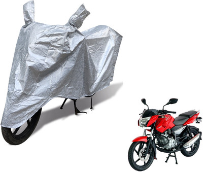 MOCKHE Waterproof Two Wheeler Cover for Bajaj(Pulsar 135 LS DTS-i, Silver)