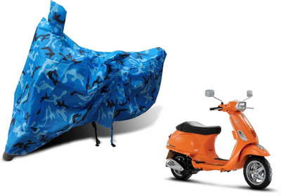 MOCKHE Waterproof Two Wheeler Cover for Vespa(Vespa SXL, Blue)
