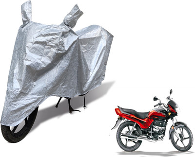 MOCKHE Waterproof Two Wheeler Cover for Hero(Passion Plus, Silver)