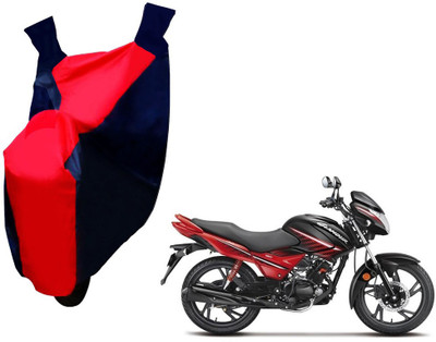 Selifaur Two Wheeler Cover for Hero(Glamour, Red, Blue)
