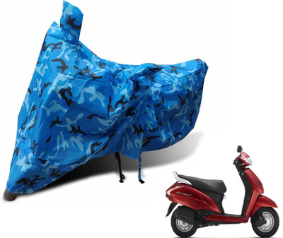 Auto Hub Waterproof Two Wheeler Cover for Honda(Activa 125, Blue)