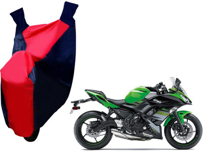 Selifaur Two Wheeler Cover for Kawasaki(Ninja, Red, Blue)