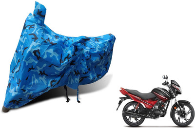 Auto Hub Waterproof Two Wheeler Cover for Hero(Glamour, Blue)