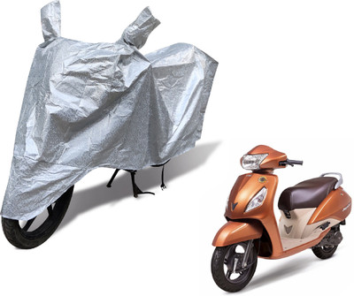 MOCKHE Waterproof Two Wheeler Cover for TVS(Jupiter, Silver)