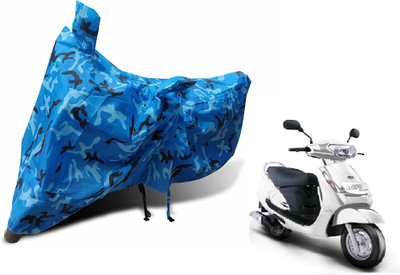 Auto Hub Waterproof Two Wheeler Cover for Mahindra(Duro 125, Blue)