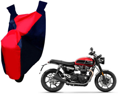 Selifaur Two Wheeler Cover for Triumph(Twin, Red, Blue)
