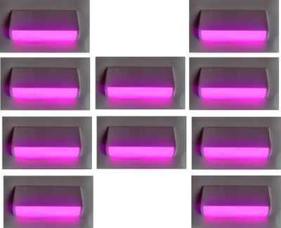 MG Green Systems Step Light Wall Lamp With Bulb(Pack of 10)
