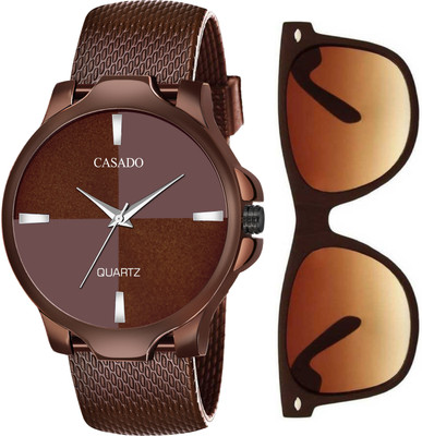Casado All Brown Combo Set of Wayfarer Sunglass and Elegant Watch with Premium Gift Box Packaging All Brown Combo Set of Wayfarer Sunglass and Elegant Watch with Premium Gift Box Packaging Analog Watch - For Men Casado All Brown Combo Set of Wayfarer Sunglass and Elegant Watch with Premium Gift Box Packaging All Brown Combo Set of Wayfarer Sunglass and Elegant Watch with Premium Gift Box Packaging Analog Watch - For Men