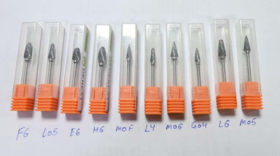 pyrax High Quality Imported Carbide Trimmers F6-LO5-E6-H6-M0F-L4-M06-G04 SET 10 Dental Elevator