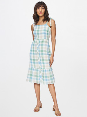 AND Women A-line Multicolor Midi/Calf Length Dress