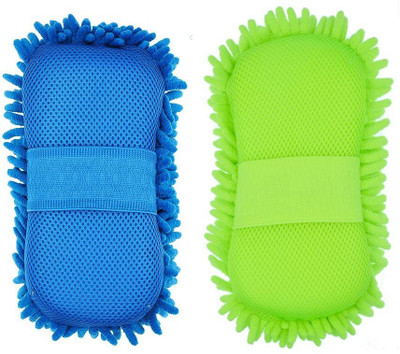 Drivetouniverse Microfiber Vehicle Washing  Sponge(Pack Of 2)