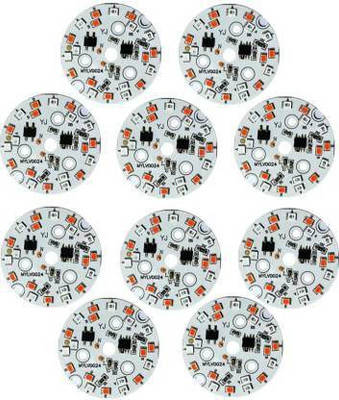 RVD 10 Pcs 220V AC Red,Blue,Pink DOB Switch ON/OFF Color Changing LED Bulb Raw Material Direct On Board MCPCB Electronic Components Electronic Hobby Kit