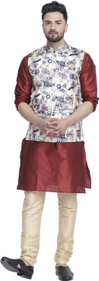 BEN COOPER Men Kurta Churidar Ethnic Jacket Set