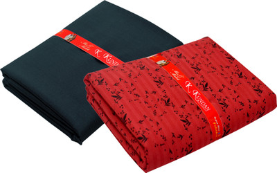 KUNDAN SULZ GWALIOR Cotton Blend Floral Print, Printed Shirt & Trouser Fabric