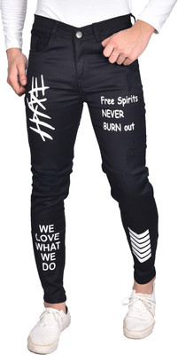 Quickk Slim Men Black Jeans