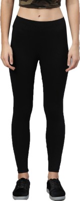 Homeshop Ankle Length  Western Wear Legging(Black, Solid)