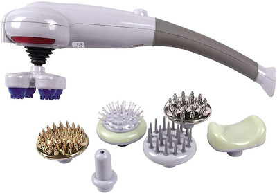Lifesy Nutra MP-2238 Professional Magic Massager Machine / Stepless Speed 7 Head Massage Stick - A Complete Body Massager Massager(Grey, White)